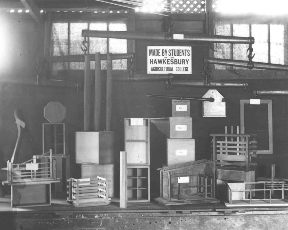 Carpenter's Shop - Examples of students' work [Hawkesbury Agricultural College (HAC)]