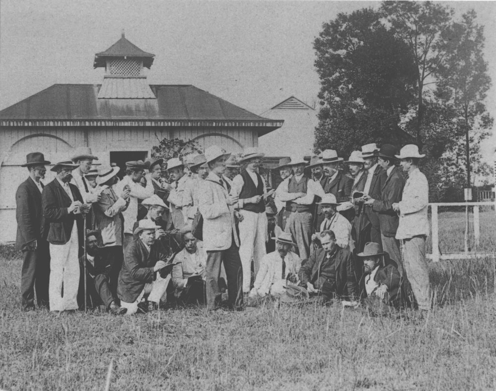 Musson conducting a nature study group [Hawkesbury Agricultural College (HAC)]