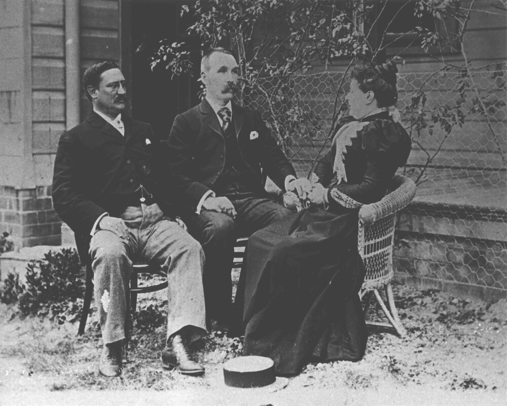 Charles T Musson and wife and perhaps JJ McCue (Poultry) [Hawkesbury Agricultural College (HAC)]