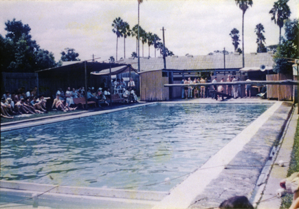 Swimming Pool (first) - Last swimming carnival in the old swimming pool [Hawkesbury Agricultural College (HAC)]