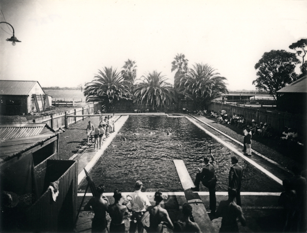 Swimming Pool (first) - Swimming carnival [Hawkesbury Agricultural College (HAC)]