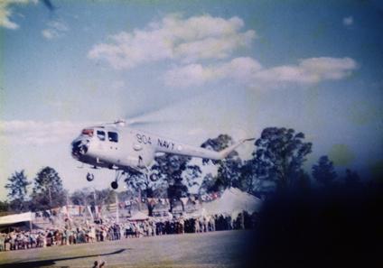 HAC Country Carnival - Royal Australian Navy (RAN) helicopter rescue demonstration [Hawkesbury Agricultural College (HAC)]