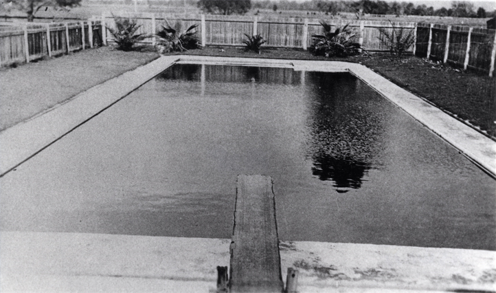 Swimming Pool (first) - from diving board end [Hawkesbury Agricultural College (HAC)]