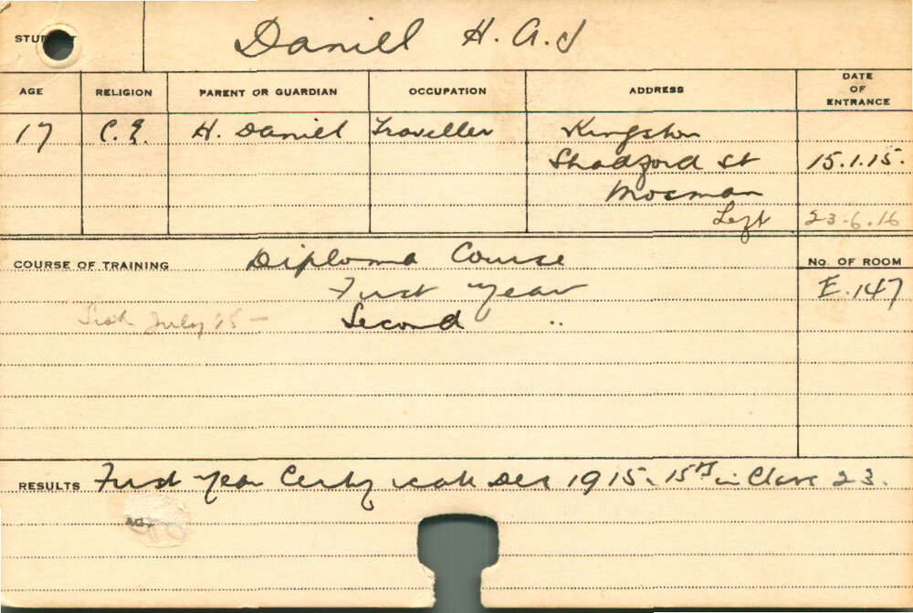 DANIEL, HAJ (Hawkesbury Diploma of Agriculture (HDA))