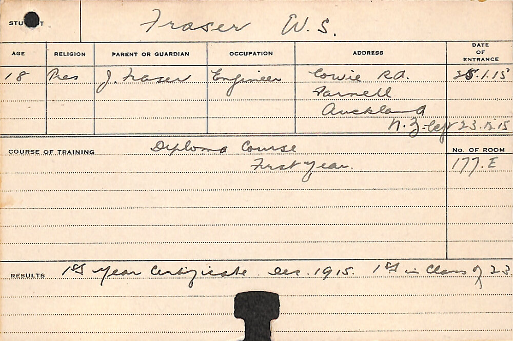 FRASER, WS (Hawkesbury Diploma of Agriculture (HDA))