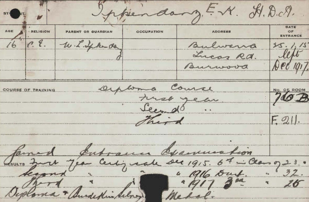 IPKENDANZ, EK (Hawkesbury Diploma of Agriculture (HDA))