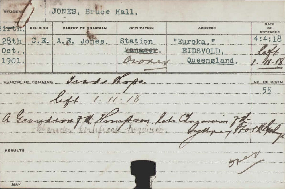 JONES, Bruce Hall (Trade Shops)