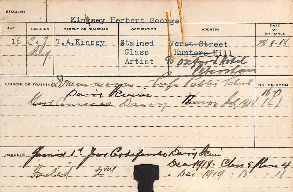 KINSEY, Herbert George (Dairying)