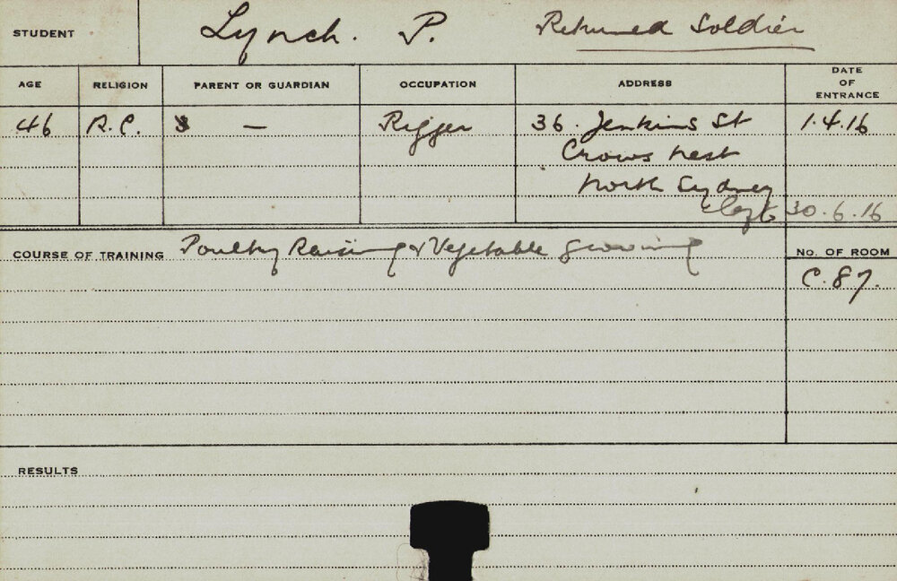 LYNCH, P (Poultry Raising &amp; Vegetable Growing)