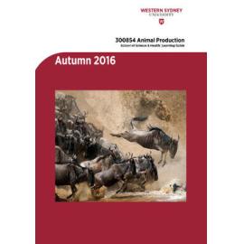 Learning Guide - Animal Production (300854) - Autumn 2016