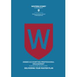 Learning Guide - Accounting Professional Engagement (200693) - Quarter 4 2016