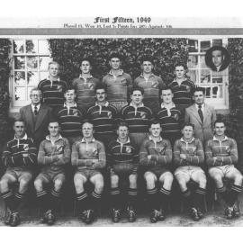 Football (Rugby Union) team - 1st XV, 1949 [Hawkesbury Agricultural College (HAC)]
