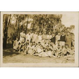 Group of soldiers in training