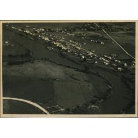 Aerial Photograph - Unidentified town on a river