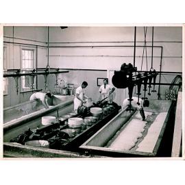 Cheese making in the Dairy factory