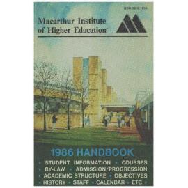 Handbook - Macarthur Institute of Higher Education (MIHE) - 1986
