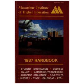 Handbook - Macarthur Institute of Higher Education (MIHE) - 1987