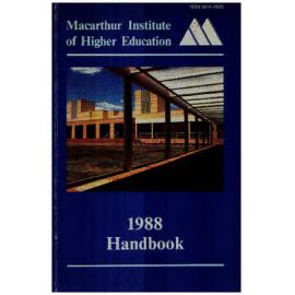 Handbook - Macarthur Institute of Higher Education (MIHE) - 1988