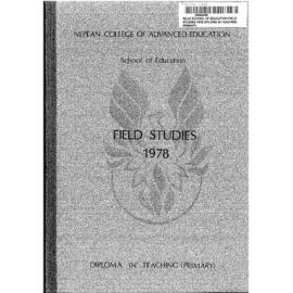 Student Handbook - Field Studies - Diploma in Teaching (Primary) - 1978