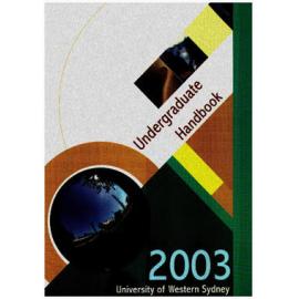 Undergraduate Handbook - University of Western Sydney (UWS) - 2003