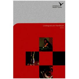 Undergraduate Handbook - University of Western Sydney (UWS) - 2006