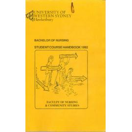 UWSH - Bachelor of Nursing – Student Course Handbook 1992 – Faculty of Nursing & Community Studies