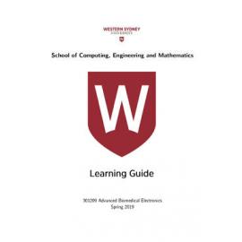 Learning Guide - Advanced Biomedical Electronics (301209) - Spring 2019