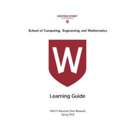 Learning Guide - Advanced Data Networks (300173) - Spring 2019