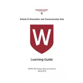 Learning Guide - 19th Century American Literature (101796) - Spring 2019
