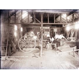 Carpenters & Wheelwrights Shop - Students and staff at work [Hawkesbury Agricultural College (HAC)]