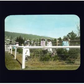 Children working in garden [Hawkesbury Agricultural College (HAC)]
