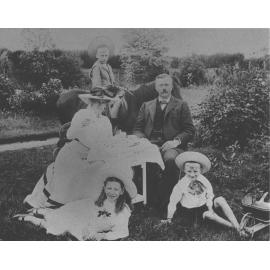 HW Potts (Principal), his wife and children (one girl & two boys) [Hawkesbury Agricultural College (HAC)]