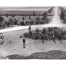 Students standing on the Fairy Circle (Print 1 of 2) [Hawkesbury Agricultural College (HAC)]