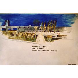 Plan - Artists Impression - Main Building - Chifley University Interim Council (Werrington Park)