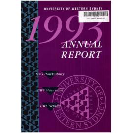 Annual Report - University of Western Sydney (UWS) - 1993