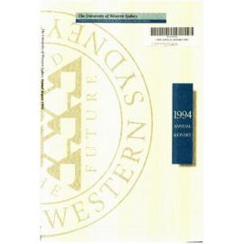 Annual Report - University of Western Sydney (UWS) - 1994