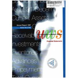 Annual Report - University of Western Sydney (UWS) - 1997 (Vol 2 of 2 FINANCIAL STATEMENTS)