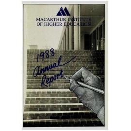Annual Report - Macarthur Institute of Higher Education (MIHE) - 1988