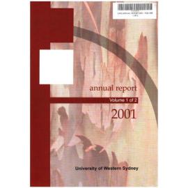 Annual Report - University of Western Sydney (UWS) - 2001 (Vol 1 of 2)