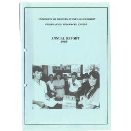 Annual Report - Information Resources Centre (University of Western Sydney, Hawkesbury (UWSH)) - 1989