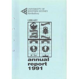 Annual Report - Library (University of Western Sydney, Hawkesbury (UWSH)) - 1991