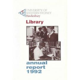 Annual Report - Library (University of Western Sydney, Hawkesbury (UWSH)) - 1992