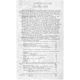 Annual Report - Hawkesbury Agricultural College (HAC) - 1921-1922