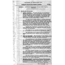 Annual Report - Hawkesbury Agricultural College (HAC) - 1942-1943