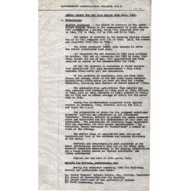 Annual Report - Hawkesbury Agricultural College (HAC) - 1946-1947