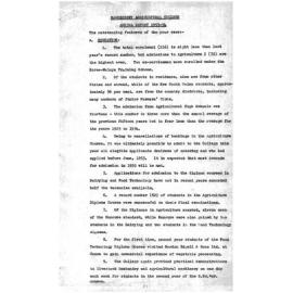 Annual Report - Hawkesbury Agricultural College (HAC) - 1953-1954