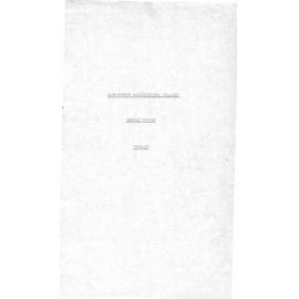 Annual Report - Hawkesbury Agricultural College (HAC) - 1956-1957