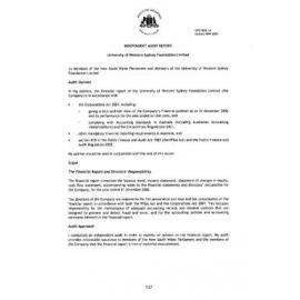 Annual Report - University of Western Sydney (UWS) - 2006 (Vol. 2, Part B)