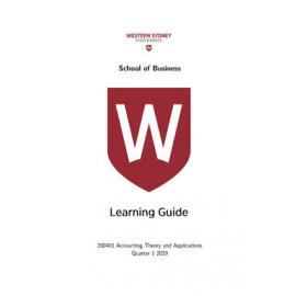 Learning Guide - Accounting Theory and Applications (200401) (Composite) - Quarter 1 2020