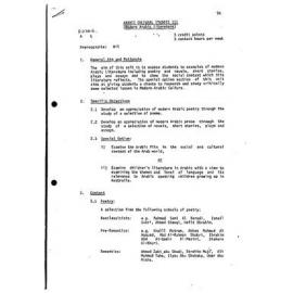 Unit Outline - Arabic Cultural Studies 3 (modern Arabic Literature) (A2716G) - Spring 1989